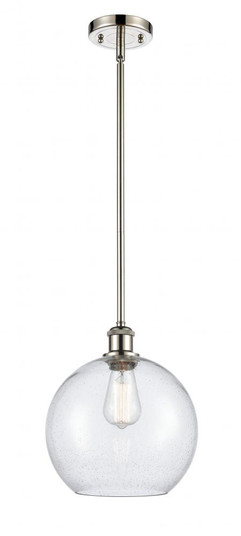 Athens - 1 Light - 10 inch - Polished Nickel - Mini Pendant (3442|516-1S-PN-G124-10)