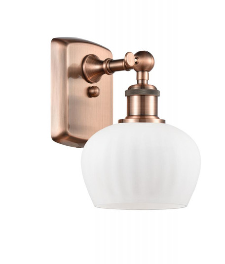 Fenton - 1 Light - 7 inch - Antique Copper - Sconce (3442|516-1W-AC-G91-LED)
