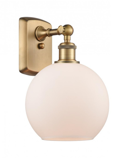 Athens - 1 Light - 8 inch - Brushed Brass - Sconce (3442|516-1W-BB-G121-LED)