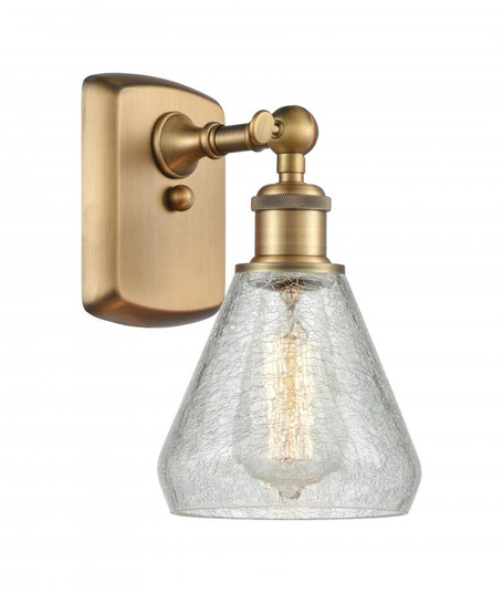 Conesus - 1 Light - 6 inch - Brushed Brass - Sconce (3442|516-1W-BB-G275-LED)
