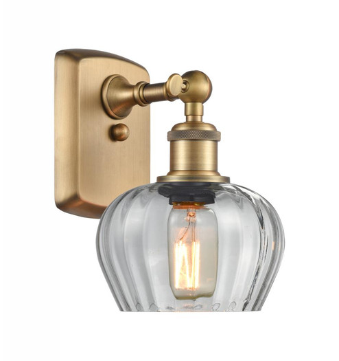 Fenton - 1 Light - 7 inch - Brushed Brass - Sconce (3442|516-1W-BB-G92)