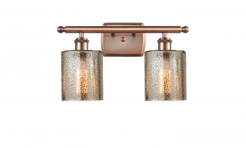 Cobbleskill - 2 Light - 15 inch - Antique Copper - Bath Vanity Light (3442|516-2W-AC-G116-LED)