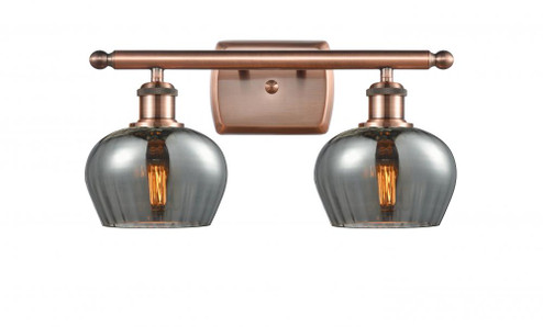 Fenton - 2 Light - 17 inch - Antique Copper - Bath Vanity Light (3442|516-2W-AC-G93-LED)