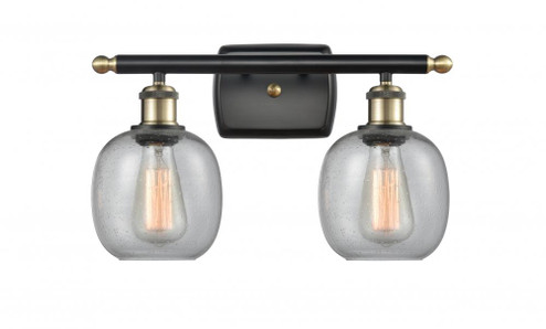 Belfast - 2 Light - 16 inch - Black Antique Brass - Bath Vanity Light (3442|516-2W-BAB-G104-LED)