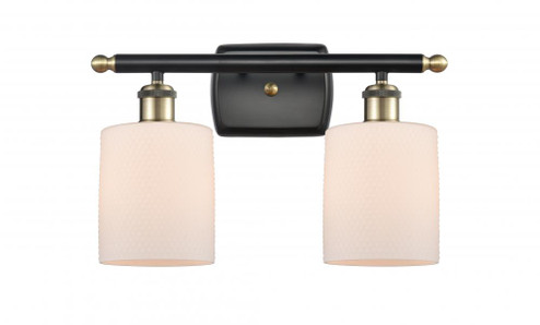 Cobbleskill - 2 Light - 15 inch - Black Antique Brass - Bath Vanity Light (3442|516-2W-BAB-G111)