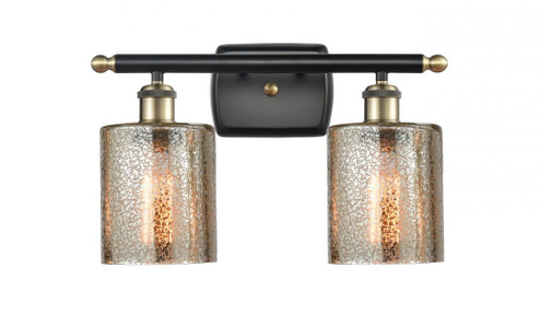 Cobbleskill - 2 Light - 15 inch - Black Antique Brass - Bath Vanity Light (3442|516-2W-BAB-G116-LED)
