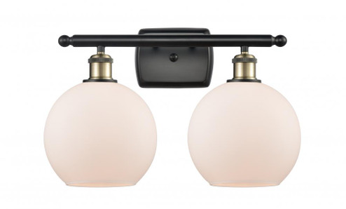 Athens - 2 Light - 18 inch - Black Antique Brass - Bath Vanity Light (3442|516-2W-BAB-G121-LED)
