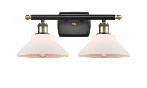 Orwell - 2 Light - 18 inch - Black Antique Brass - Bath Vanity Light (3442|516-2W-BAB-G131-LED)