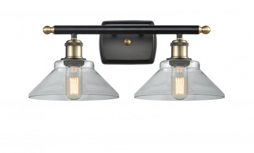 Orwell - 2 Light - 18 inch - Black Antique Brass - Bath Vanity Light (3442|516-2W-BAB-G132-LED)