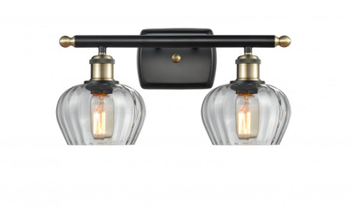 Fenton - 2 Light - 17 inch - Black Antique Brass - Bath Vanity Light (3442|516-2W-BAB-G92)