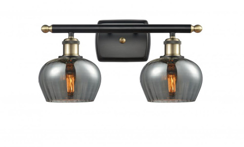Fenton - 2 Light - 17 inch - Black Antique Brass - Bath Vanity Light (3442|516-2W-BAB-G93-LED)