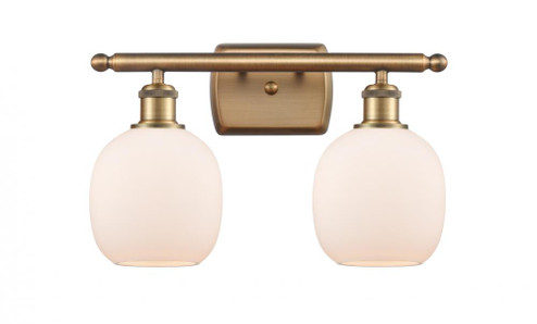 Belfast - 2 Light - 16 inch - Brushed Brass - Bath Vanity Light (3442|516-2W-BB-G101-LED)