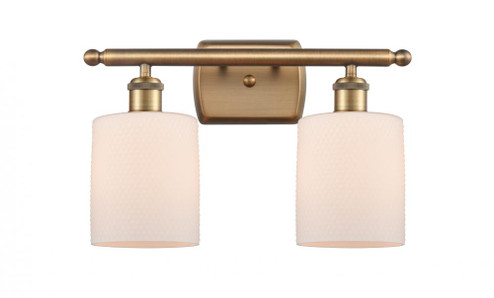 Cobbleskill - 2 Light - 15 inch - Brushed Brass - Bath Vanity Light (3442|516-2W-BB-G111)