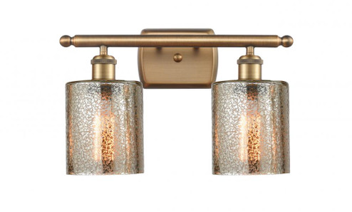 Cobbleskill - 2 Light - 15 inch - Brushed Brass - Bath Vanity Light (3442|516-2W-BB-G116)