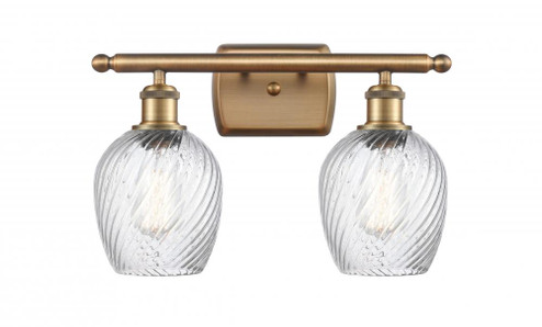 Salina - 2 Light - 16 inch - Brushed Brass - Bath Vanity Light (3442|516-2W-BB-G292)