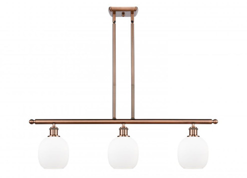 Belfast - 3 Light - 36 inch - Antique Copper - Stem hung - Island Light (3442|516-3I-AC-G101)