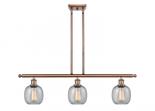 Belfast - 3 Light - 36 inch - Antique Copper - Cord hung - Island Light (3442|516-3I-AC-G104)