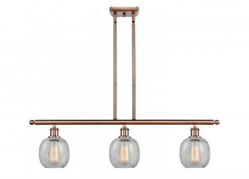 Belfast - 3 Light - 36 inch - Antique Copper - Stem hung - Island Light (3442|516-3I-AC-G105-LED)