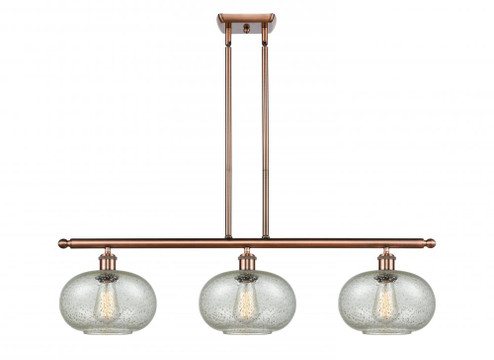 Gorham - 3 Light - 36 inch - Antique Copper - Stem hung - Island Light (3442|516-3I-AC-G249)