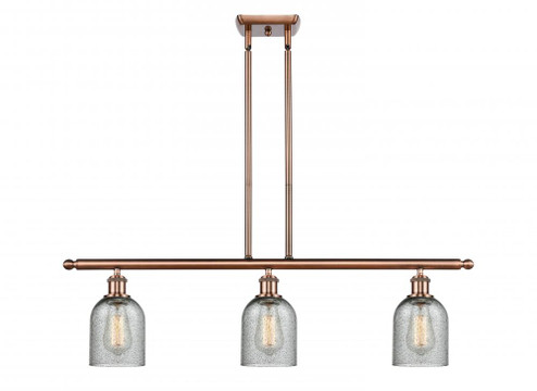 Caledonia - 3 Light - 36 inch - Antique Copper - Cord hung - Island Light (3442|516-3I-AC-G257)