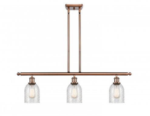 Caledonia - 3 Light - 36 inch - Antique Copper - Stem hung - Island Light (3442|516-3I-AC-G259)