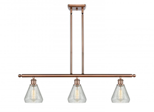 Conesus - 3 Light - 36 inch - Antique Copper - Cord hung - Island Light (3442|516-3I-AC-G275)