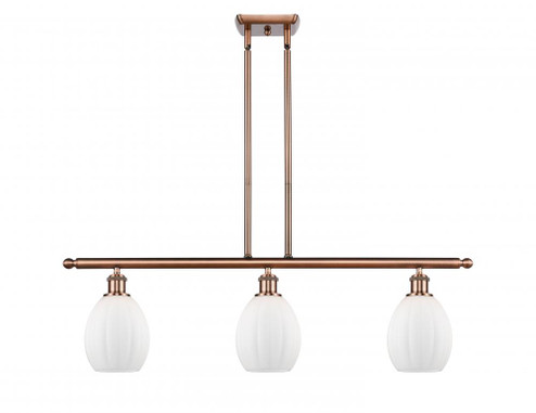 Eaton - 3 Light - 36 inch - Antique Copper - Stem hung - Island Light (3442|516-3I-AC-G81-LED)