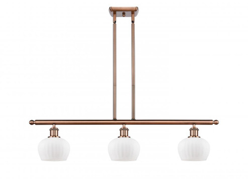 Fenton - 3 Light - 36 inch - Antique Copper - Stem hung - Island Light (3442|516-3I-AC-G91)