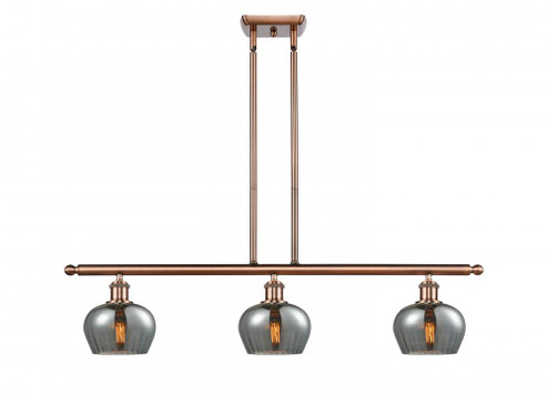 Fenton - 3 Light - 36 inch - Antique Copper - Stem hung - Island Light (3442|516-3I-AC-G93)