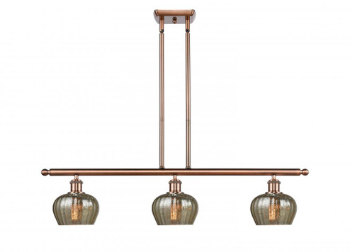 Fenton - 3 Light - 36 inch - Antique Copper - Stem hung - Island Light (3442|516-3I-AC-G96)