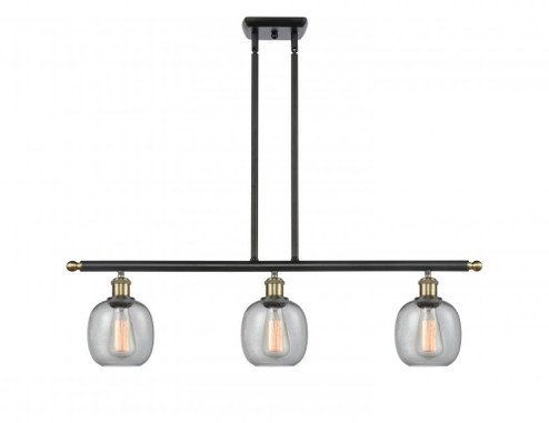 Belfast - 3 Light - 36 inch - Black Antique Brass - Stem hung - Island Light (3442|516-3I-BAB-G104-LED)