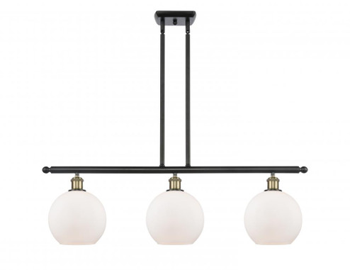 Athens - 3 Light - 36 inch - Black Antique Brass - Stem hung - Island Light (3442|516-3I-BAB-G121-LED)