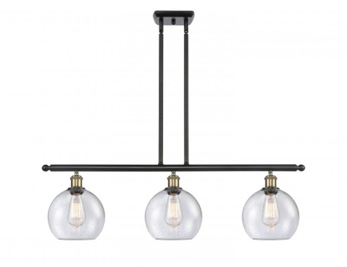 Athens - 3 Light - 36 inch - Black Antique Brass - Stem hung - Island Light (3442|516-3I-BAB-G124-LED)