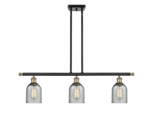Caledonia - 3 Light - 36 inch - Black Antique Brass - Stem hung - Island Light (3442|516-3I-BAB-G257)