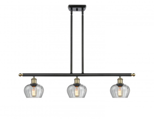 Fenton - 3 Light - 36 inch - Black Antique Brass - Stem hung - Island Light (3442|516-3I-BAB-G92-LED)