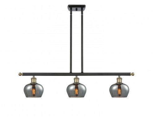 Fenton - 3 Light - 36 inch - Black Antique Brass - Stem hung - Island Light (3442|516-3I-BAB-G93)