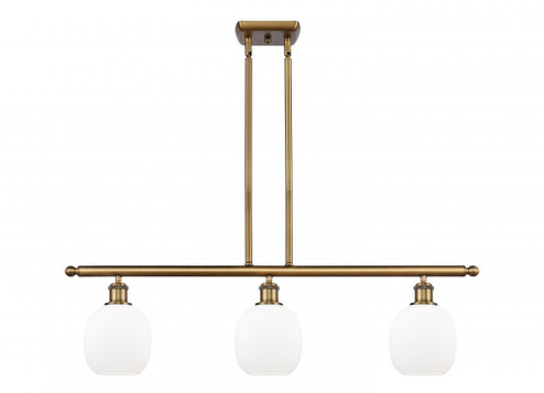 Belfast - 3 Light - 36 inch - Brushed Brass - Stem hung - Island Light (3442|516-3I-BB-G101-LED)