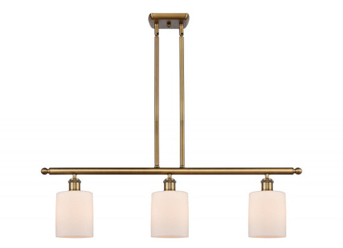 Cobbleskill - 3 Light - 36 inch - Brushed Brass - Stem hung - Island Light (3442|516-3I-BB-G111)