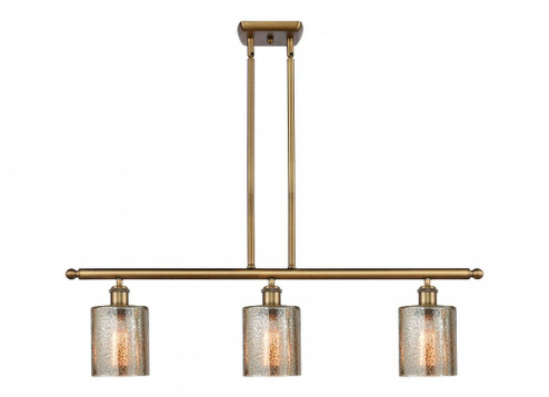 Cobbleskill - 3 Light - 36 inch - Brushed Brass - Stem hung - Island Light (3442|516-3I-BB-G116)