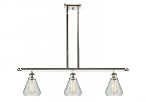Conesus - 3 Light - 36 inch - Polished Nickel - Stem hung - Island Light (3442|516-3I-PN-G275-LED)