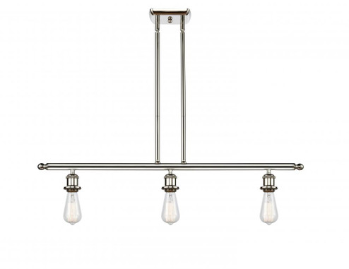 Bare Bulb - 3 Light - 36 inch - Polished Nickel - Stem hung - Island Light (3442|516-3I-PN-LED)