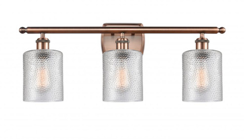Cobbleskill - 3 Light - 25 inch - Antique Copper - Bath Vanity Light (3442|516-3W-AC-G112-LED)