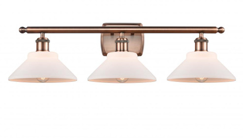 Orwell - 3 Light - 28 inch - Antique Copper - Bath Vanity Light (3442|516-3W-AC-G131-LED)