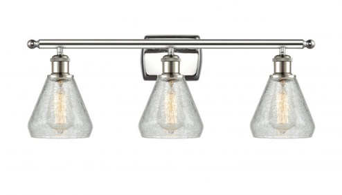 Conesus - 3 Light - 26 inch - Polished Nickel - Bath Vanity Light (3442|516-3W-PN-G275-LED)