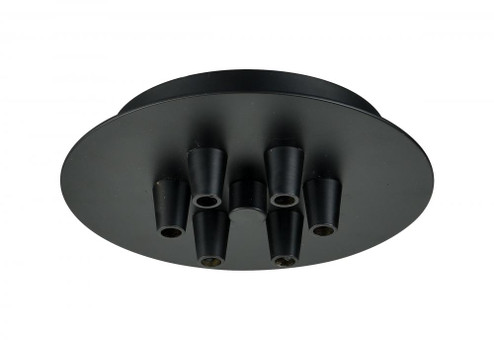 6 Light Round Multi Port Canopy (3442|106-BK)