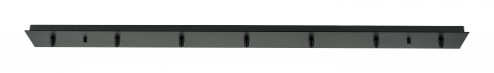 7 Light Rectangular Multi Port Canopy (3442|127-BK)