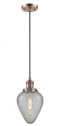 Geneseo - 1 Light - 7 inch - Antique Copper - Cord hung - Mini Pendant (3442|201C-AC-G165-LED)