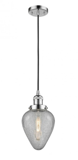 Geneseo - 1 Light - 7 inch - Polished Chrome - Cord hung - Mini Pendant (3442|201C-PC-G165-LED)