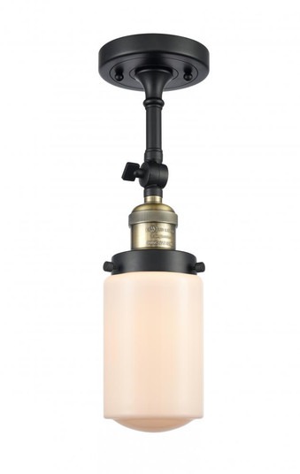 Dover - 1 Light - 5 inch - Black Antique Brass - Adjustable Semi-Flush Mount (3442|201F-BAB-G311-LED)