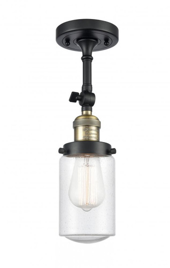 Dover - 1 Light - 5 inch - Black Antique Brass - Adjustable Semi-Flush Mount (3442|201F-BAB-G314)